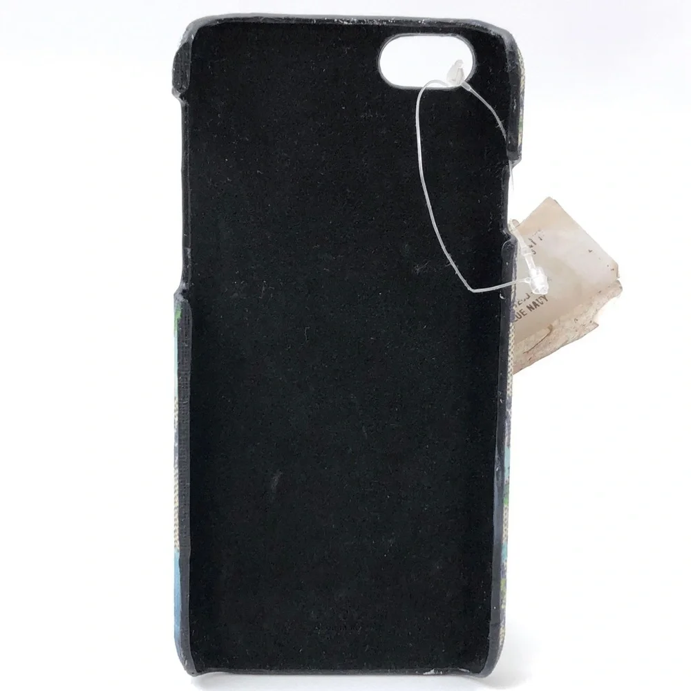 GUCCI Beige Blue Floral GG Monogram Logo Apple IPhone6 Phone Case NEW